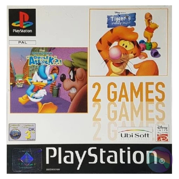 Donald Duck: Quack Attack + Tigger's Honey Hunt, Boxed (With Manual)