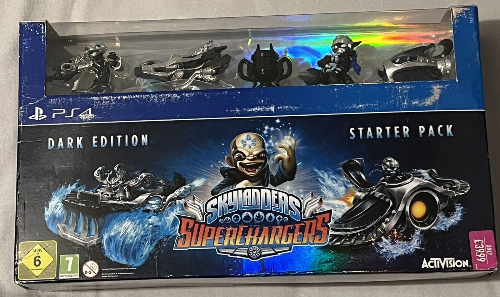  Skylanders SuperChargers Dark Edition Starter Pack - PlayStation  4 : Video Games