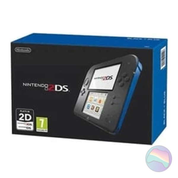 Nintendo 2DS Console, Black/Blue, Boxed