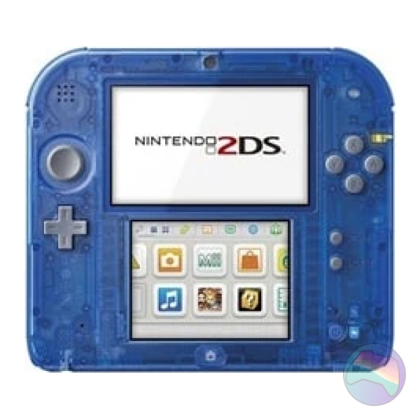 Nintendo 2DS Console, Transparent Blue, Unboxed