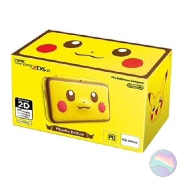 NEW Nintendo 2DS XL Console, with AC Adapter, Pikachu Edition, Boxed