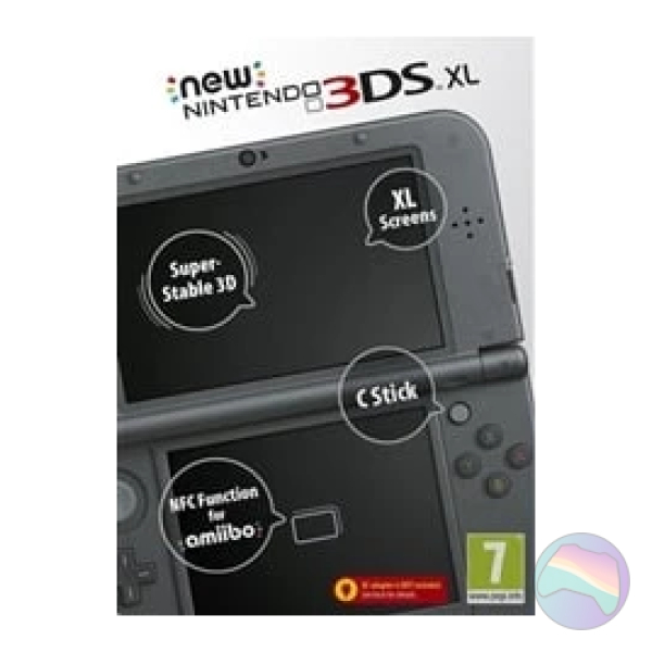 NEW Nintendo 3DS XL Console, Metallic Black, Boxed