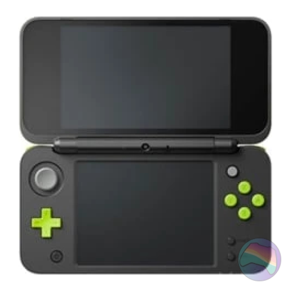NEW Nintendo 2DS XL Console, with AC Adapter, Black & Lime Green, Boxed