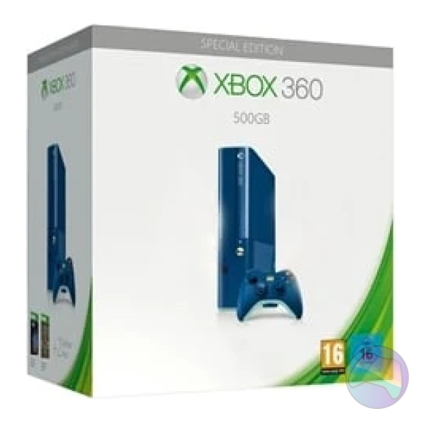 Microsoft Xbox 360 "E" Console, 500GB, Blue SE, Boxed