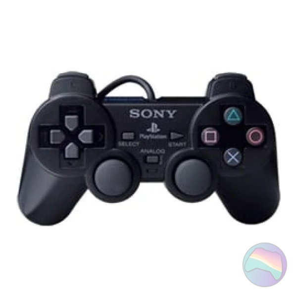 Official Dual Shock 2 Controller, Black for Sony PlayStation 2