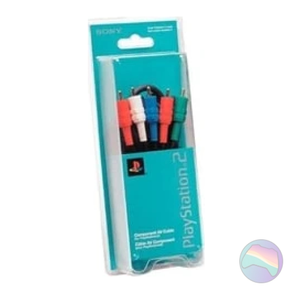 PS2 Official Component AV Cable (Red/Blue/Green & Red/White) for Sony PlayStation 2