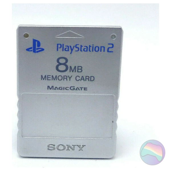 Official 8MB Memory Card, Silver for Sony PlayStation 2