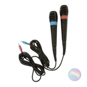 PS3/PS2 Singstar Microphones (Pair) + USB Connector for Sony PlayStation 3/Sony PlayStation 2