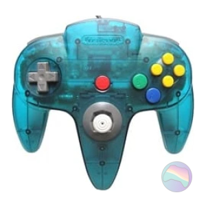 Nintendo 64 Official Ice Blue Controller for Nintendo 64