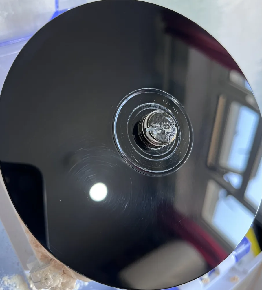 PS1 Disc After Repair. Please note, some minor swirl marks may still be present after the repair process under certain indoor lights.